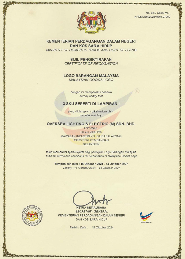 OLE Buatan malaysia cert OLE EVO COLORPRO 48W,72W,96W